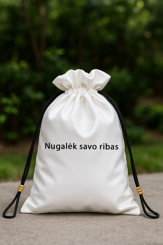 Personalizuotas sportinis maišelis su raišteliais